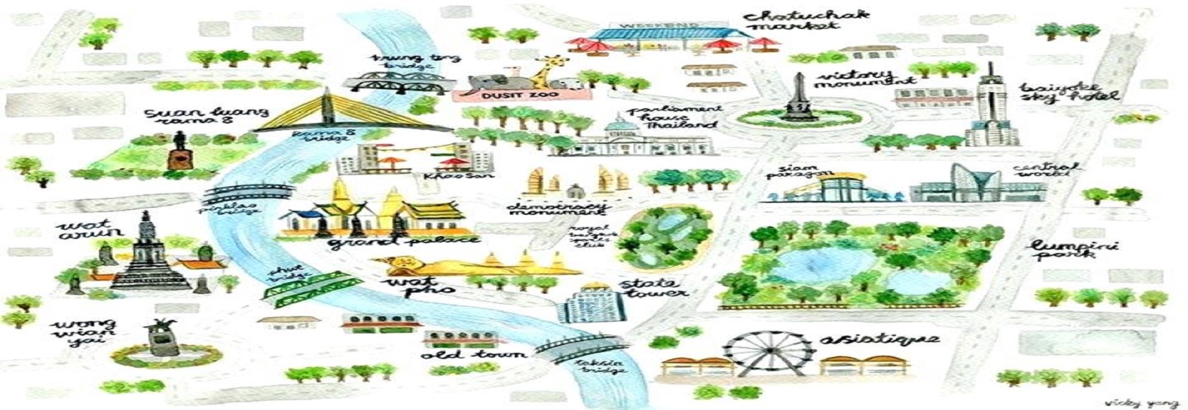 bangok city tourist map